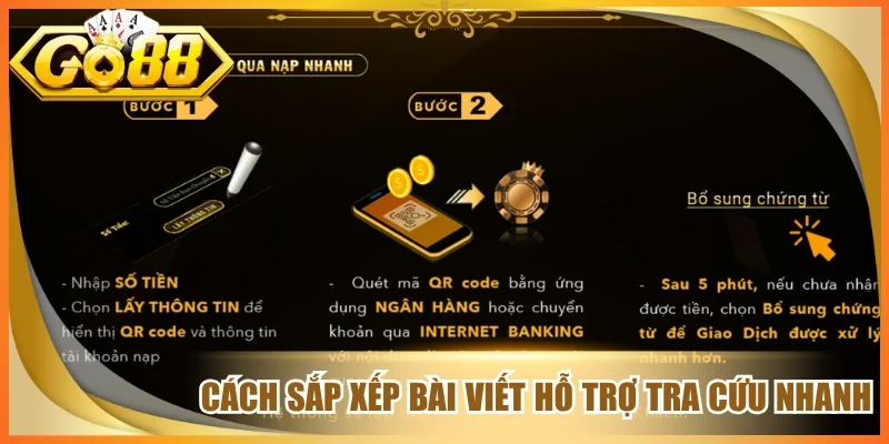 Cách sắp xếp bài viết hỗ trợ tra cứu nhanh