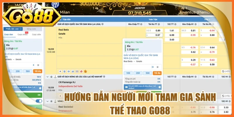 Hướng dẫn người mới tham gia sảnh thể thao Go88