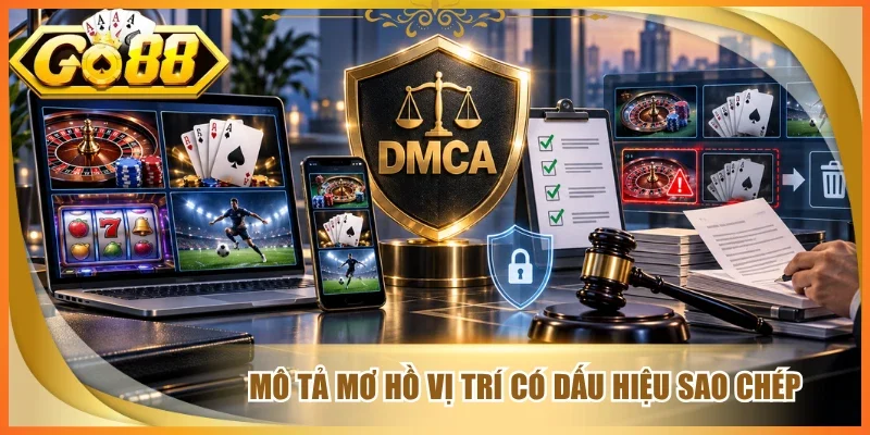 Mô tả mơ hồ vị trí có dấu hiệu sao chép