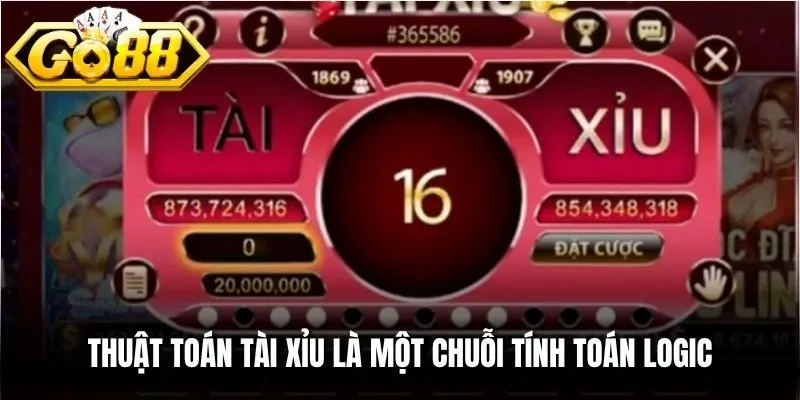 Thuật toán Tài xỉu là một chuỗi tính toán logic dựa trên việc phân tích dữ liệu